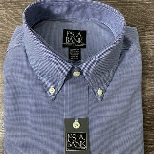 Jos. A Bank Blue Dress Shirt Size Large 15 - 35 (new with tags)